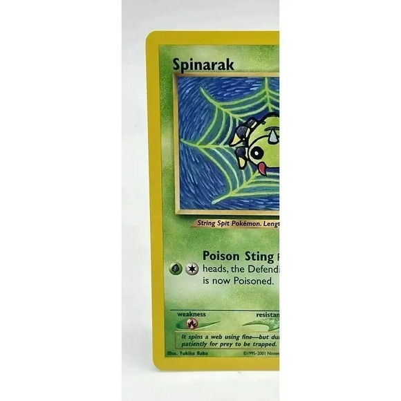 Spinarak 64/75 Neo Discovery Common Pokemon Card WOTC Non Holo Vintage 2001 NM - Picture 2 of 6